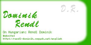 dominik rendl business card